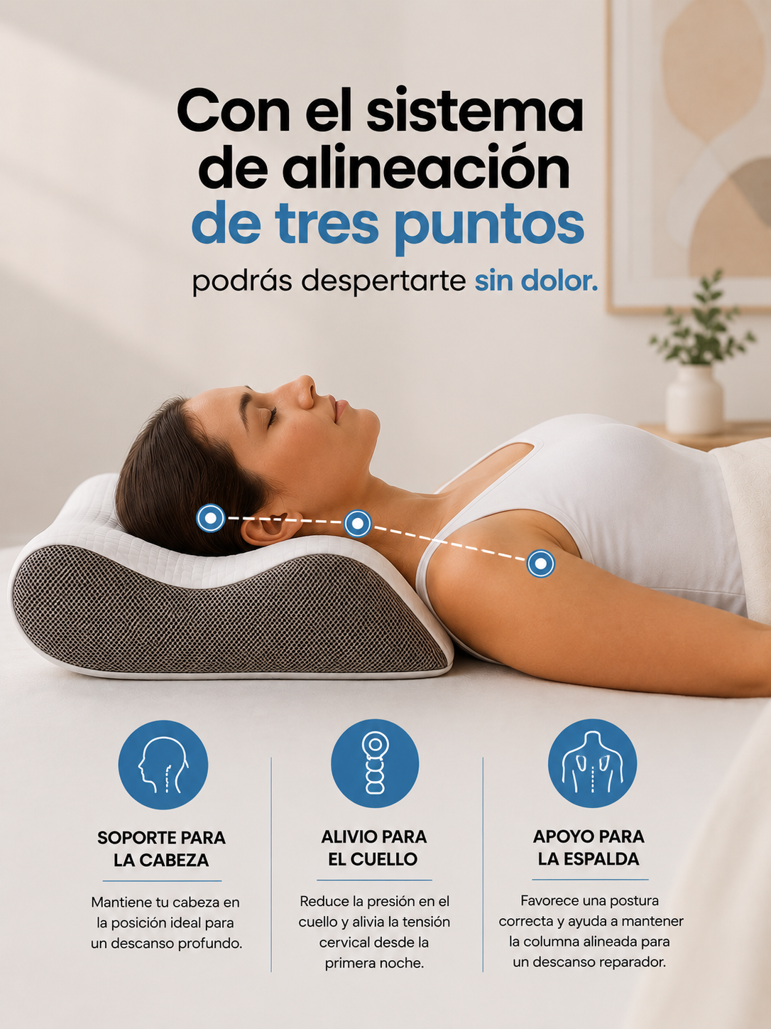 Almohada Cervical Ergonómica Nudiba™